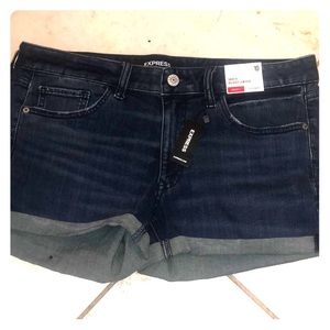 Express denim shorts